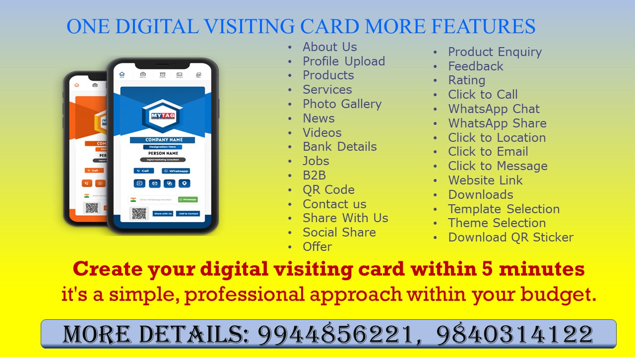 Digital Visiting Card, Mini Website